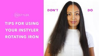 HOW TO USE YOUR ROTATING IRON l InStyler [upl. by Linad]