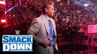 Mr McMahon welcomes the WWE Universe home SmackDown July 16 2021 [upl. by Elleunamme448]