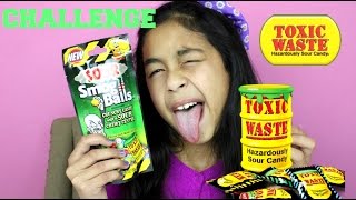 TOXIC WASTE CHALLENGE EXTREME SOUR CANDY CHALLENGE B2cutecupcakes [upl. by Hgielhsa938]