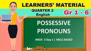 POSSESSIVE PRONOUN  English Lesson for Gr 1  6 [upl. by Eilraep108]