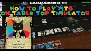 How to play MTG commander on Tabletop Simulator including the importing of decks [upl. by Perri]