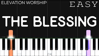 Kari Jobe Cody Carnes  The Blessing Elevation Worship  EASY Piano Tutorial [upl. by Serena]