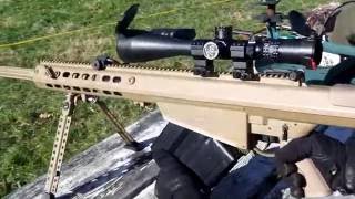 Barret M107 50 Cal BMG QDL Suppressed with Subsonic Ammo QUIET [upl. by Felicie]