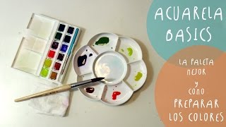 Tutorial ACUARELAS como preparar los colores y las PALETAS mejores by ART Tv [upl. by Anipsed]