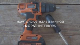 How to Adjust IKEA Besta Hinges [upl. by Rim987]