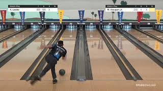 Michael Haugen Jr on the Front Nine During 2021 PBA50 National Championship Match Play [upl. by Akemhs]