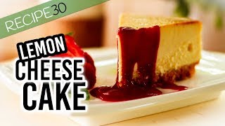 Baked Lemon Mascarpone Cheese Cake [upl. by Merill817]