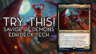 Try This Raphael Fiendish Savior Commander Deck Tech  Demon Tribal EDH Deck [upl. by Trevah]