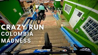 CRAZY Urban Downhill track GNARLY riding in Ciudad Bolivar Course Preview  Bogota Colombia [upl. by Lucas765]