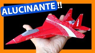 🔥 Como hacer un AVION DE PAPEL de GUERRA para imprimir en 3d que vuele mucho y lejos AEROMODELISMO [upl. by Burney]