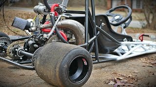 50HP kx250 2 Stroke Shifter Kart Returns IT RIPS [upl. by Helaina828]