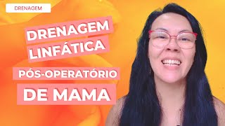 PASSO A PASSO DRENAGEM LINFÁTICA NO PÓSOPERATÓRIO DE MAMA [upl. by Alessig]