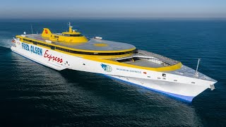 WORLD’S FIRST AND LARGEST HIGH SPEED PASSENGER TRIMARAN FERRY [upl. by Annavaig761]