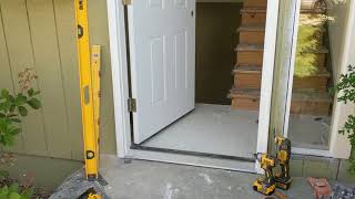 Jeld Wen Front Door Installation  Really crappy products and craftsmanship PART 1 [upl. by Selle]