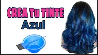 Como PREPARAR TINTE AZUL💆¡Pinta tu cabello SIN maltratarlo 🏡 [upl. by Gussie]