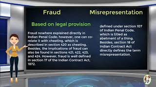 What is Difference Between Fraud amp Misrepresentation [upl. by Aiynot]