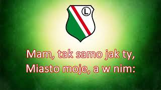 Hymn Legii Warszawa z tekst  Anthem Legia Warsaw with lyrics [upl. by Oakie]