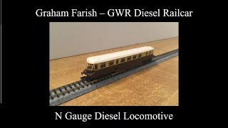 Graham Farish  GWR Railcar  N Gauge Diesel Locomotive [upl. by Aisan]