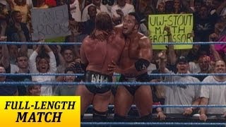 FULLLENGTH MATCH SmackDown  Triple H vs The Rock  WWE Championship [upl. by Arihay431]