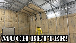 HOW TO INSULATE A METAL GARAGE [upl. by Elynad]