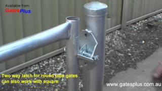 Gate Latch 2 way for round pipe and square [upl. by Battista]