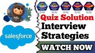 Interview Strategies  Salesforce Trailhead  Quiz Solution [upl. by Myna]