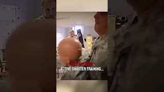 Military base active shooter scenario training‼️🤯 military army combat war [upl. by Tristam678]