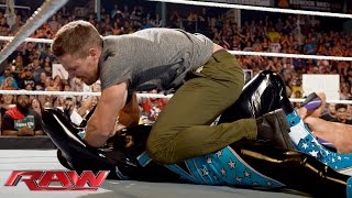 Neville vs King Barrett Raw Aug 10 2015 [upl. by Schrader716]