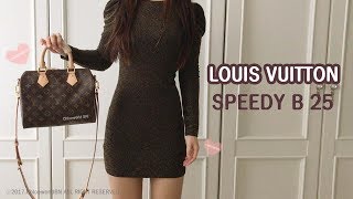 LOUIS VUITTON Review  Speedy B 25 Monogram [upl. by Elocyn]