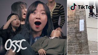 Korean Girls React To The Funniest TikTok Prank Videos [upl. by Lorn704]