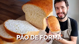 PÃO DE FORMA CASEIRO  Receita do Amo Pão Caseiro [upl. by Fritzsche841]