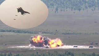 F16s Drop 500lb Bombs During Live Exercise [upl. by Weinshienk]