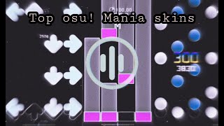 top 16 osu mania skins i recommend circles arrows and bars [upl. by Ettelracs]