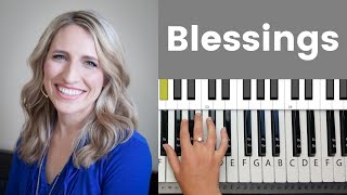 Blessings  Laura Story Piano Tutorial and Chords [upl. by Tomasine]