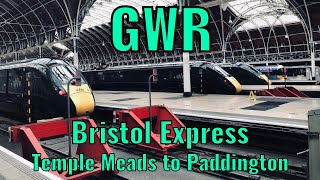 GWR Bristol Express Bristol Temple Meads to London Paddington  DRIVERS EYE VIEW [upl. by Suirada]