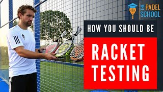 How to TEST a Padel Racket [upl. by Indihar]