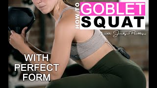 Goblet Squats  Kettlebell for Beginners [upl. by Ardnohsed]