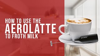 How To Use the AeroLatte To Froth Milk [upl. by Floria]