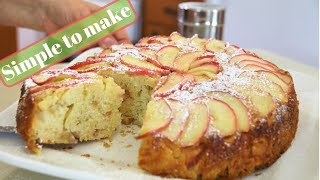 ITALIAN APPLE CAKE WITH MASCARPONE [upl. by Oregolac]