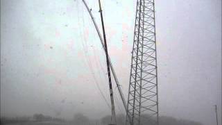 Radio Tower Collapses during removal [upl. by Cob]