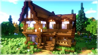 Minecraft How to Build a Medieval Cabin House Tutorial [upl. by Labotsirc]