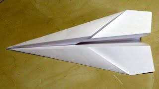 Como hacer un Avión de papel que vuela mucho  aviones de papel [upl. by Linnell]