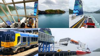 New Zealand by Rail  part 3 Interislander Ferry Picton  Wellington via Cook Strait [upl. by Gilder208]