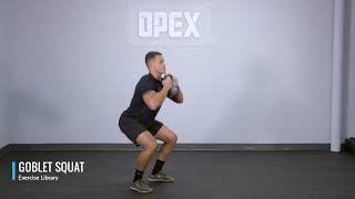 Goblet Squat  OPEX Exercise Library [upl. by Derfliw]