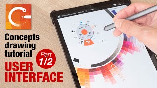 How to draw with Concepts app User Interface part 12 [upl. by June947]