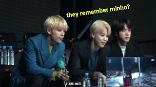 BTS Reaction to Stray Kids GDA 2019 [upl. by Hsakiv]