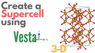 Create a SUPERCELL using VESTA  TUTORIAL 4 [upl. by Leemaj842]