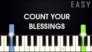 Count Your Blessings  EASY PIANO TUTORIAL  SHEET MUSIC by Betacustic [upl. by Fennessy475]