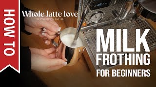 How To Milk Frothing for Beginners 5 Tips [upl. by Elimaj]