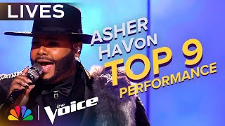 Asher HaVon Performs Beyoncés quotIrreplaceablequot  The Voice Lives  NBC [upl. by Zobe]